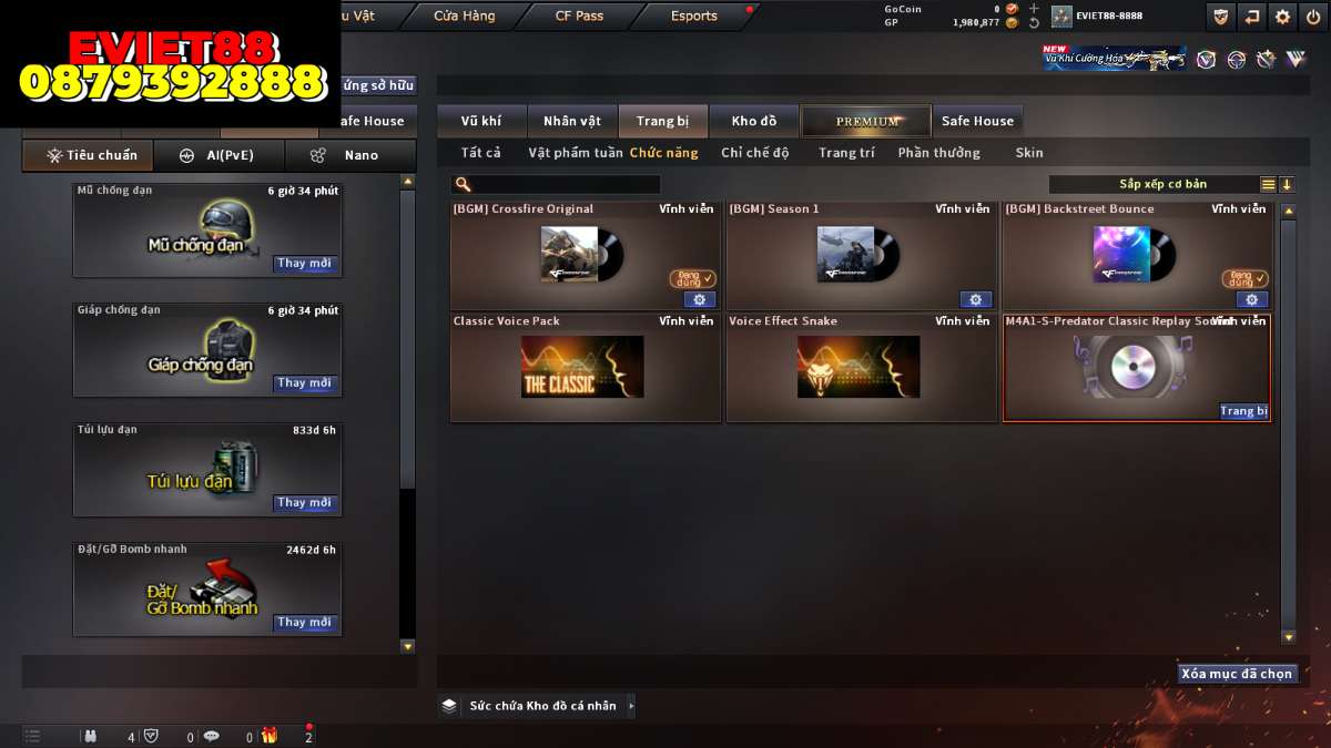 shop acc cf uy tin gia re
